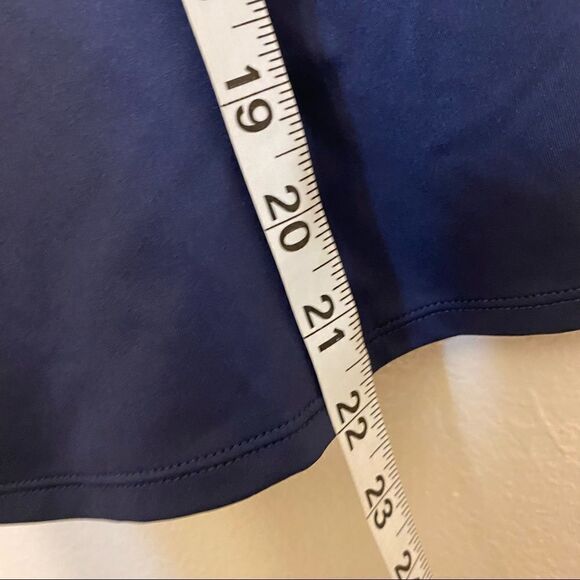 Nike Striped navy blue Racerback Tankini swim athletic Top-S - Picture 6 of 10